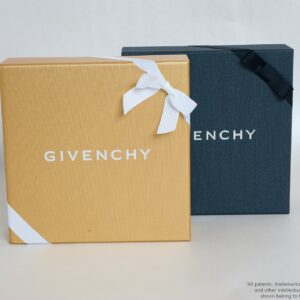 Square gift box packaging with ribbon bow decoration​